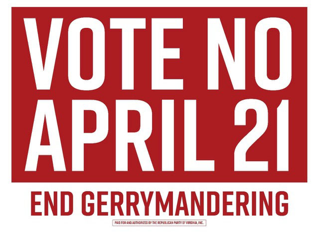 Vote No – April 21 – End Gerrymandering